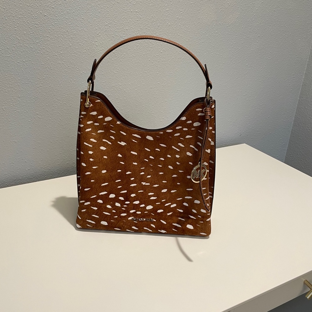 Michael Kors Joan Calf Hair Large Shoulder Bag